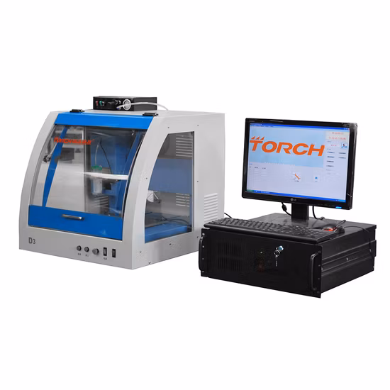 Machine automatique de distributeur de colle de résine époxyde d'AB d'autocollant de Doming