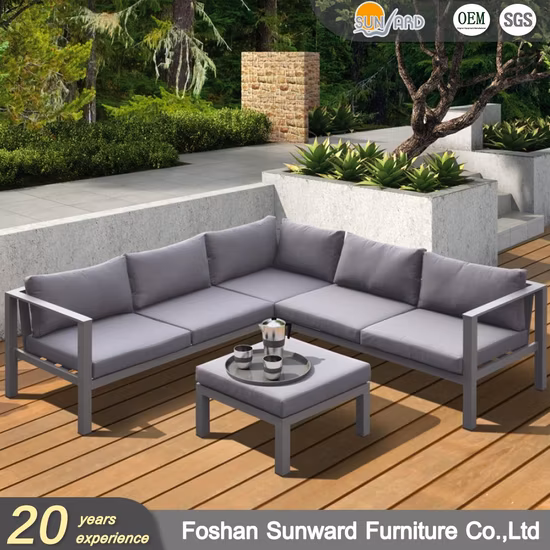 Sunward offre spéciale hôtel loisirs jardin Resort projet mobilier d'extérieur tissage corde canapé